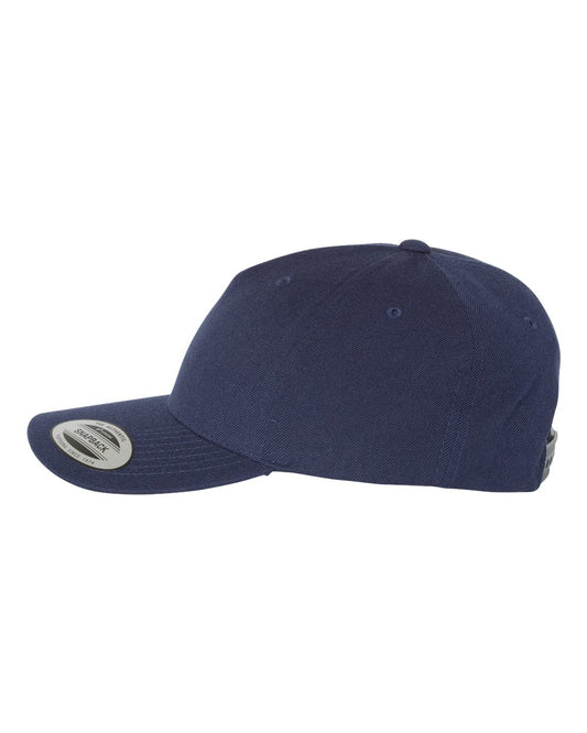 YP Classics Premium Five-Panel Curved Bill Snapback Cap