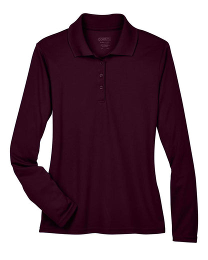 CORE365 Women's Pinnacle Performance Long Sleeve Piqué Polo