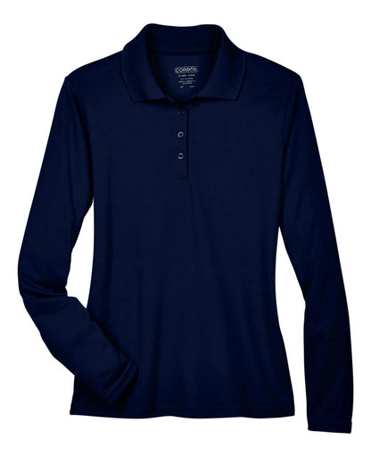 CORE365 Women's Pinnacle Performance Long Sleeve Piqué Polo