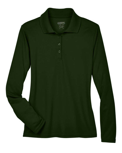 CORE365 Women's Pinnacle Performance Long Sleeve Piqué Polo