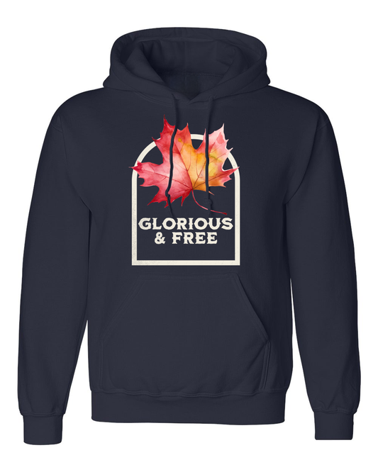 Glorious and Free Premium  Hoodie Navy