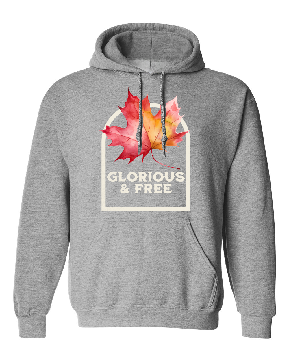 Glorious and Free Premium  Hoodie Gray