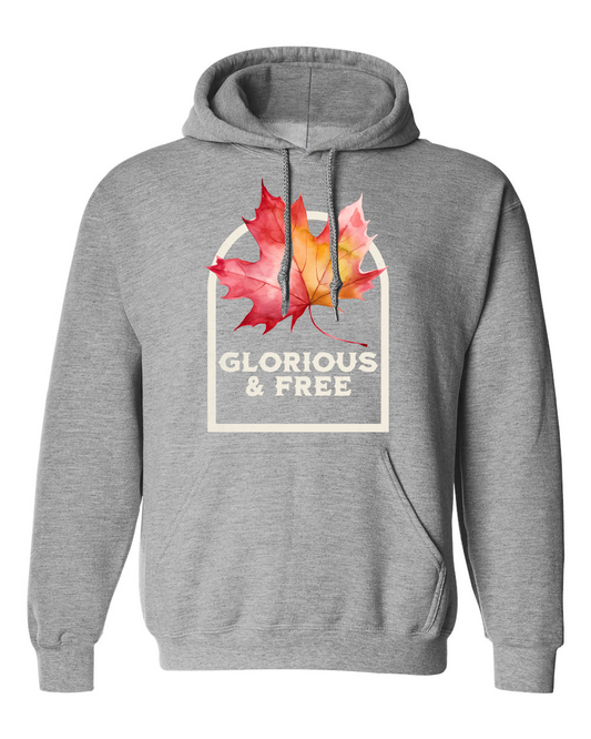 Glorious and Free Premium  Hoodie Gray