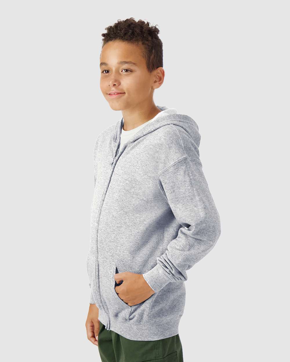 Youth Heavy Blend™ Full-Zip Hooded Sweatshirt