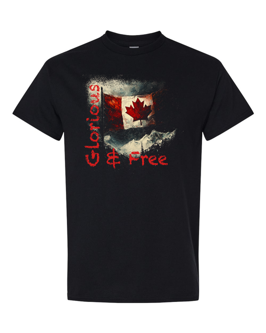 G&F Mountain Flag T-Shirt Black