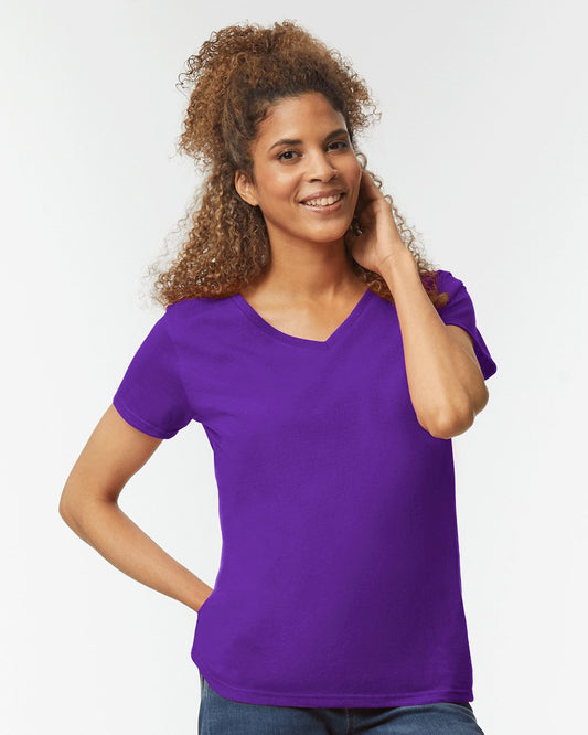 The Gildan Women's Heavy Cotton™ V-Neck T-Shirt