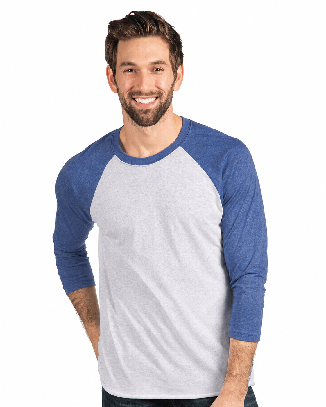 Next Level Unisex Triblend Three-Quarter Raglan Long Sleeve